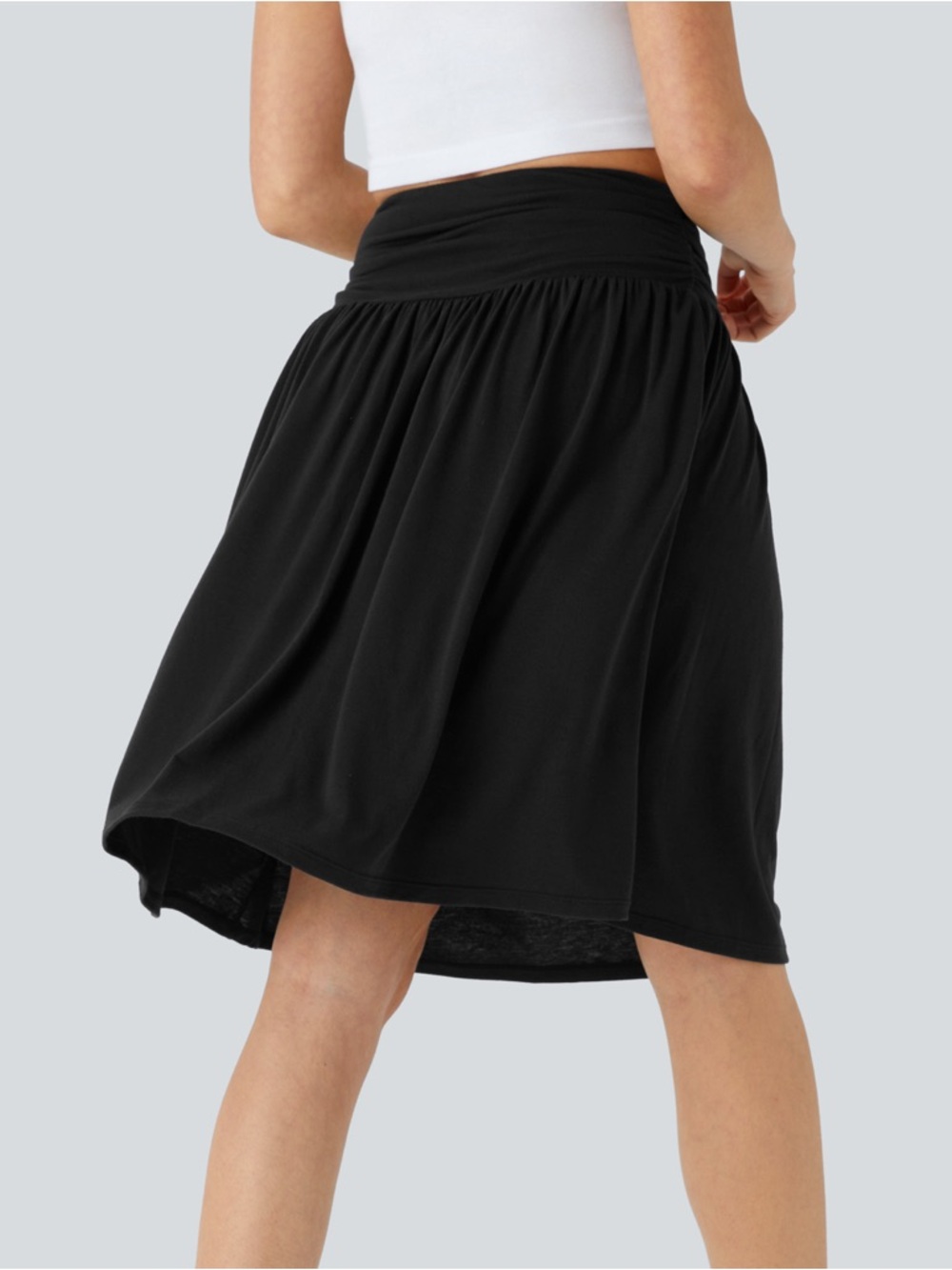HALARA High Waisted Ruched Pocket Flowy Skirt XS NWT - Picture 2 of 7